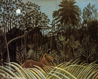 Selva com Leão de Henri Rousseau